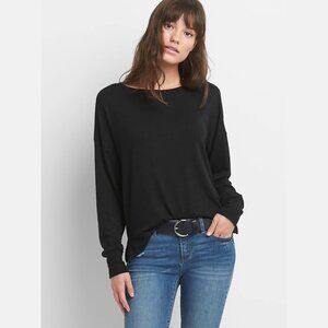 GAP Softspun boatneck dropped shoulder sleeve top